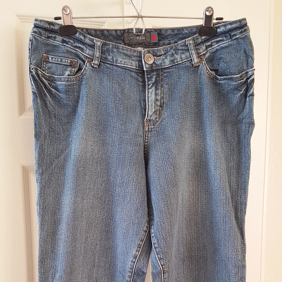 VENEZIA Stretch Bootcut Denim Jeans 2 LIGHT - Picture 1 of 4